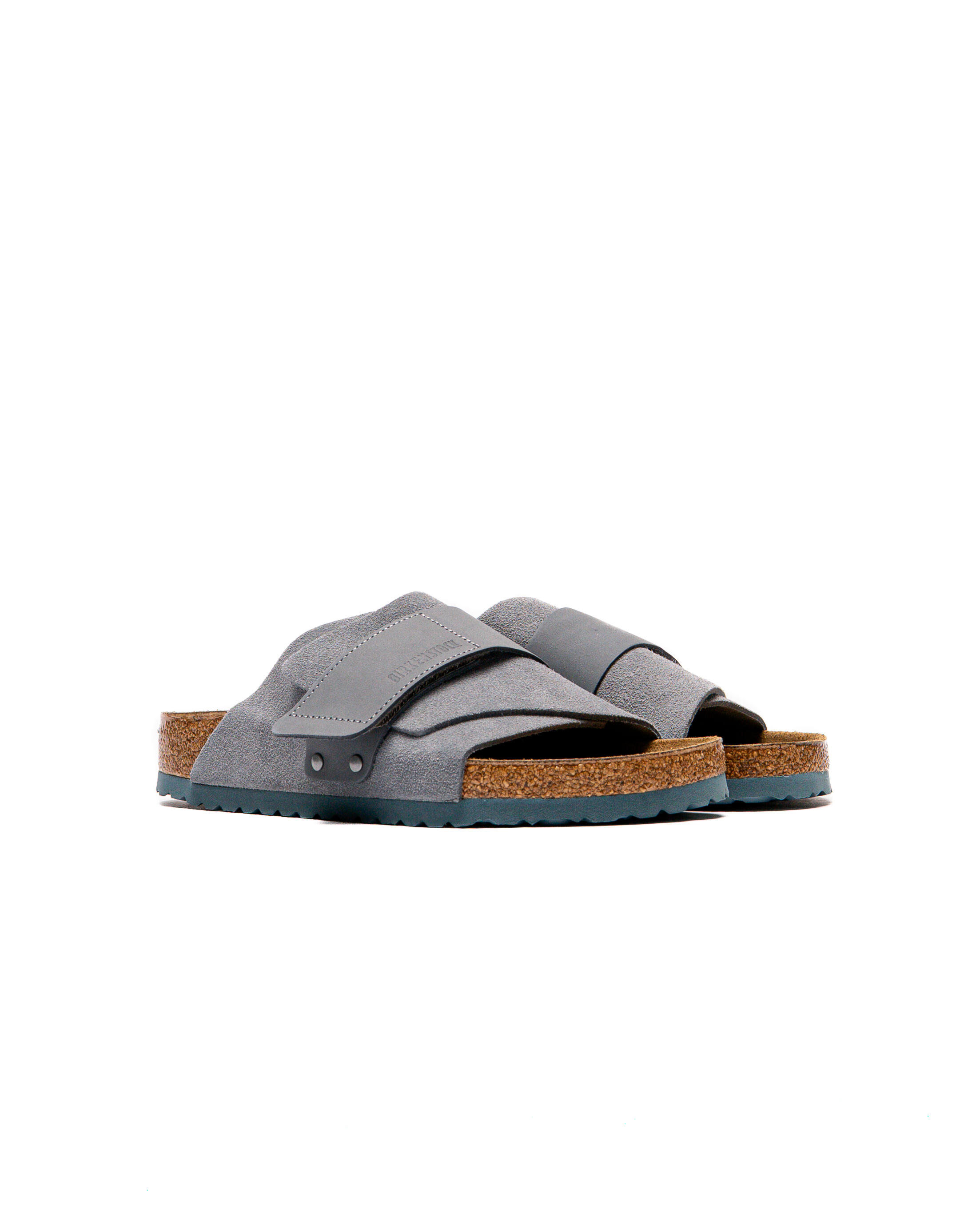 Birkenstock Kyoto Nubuck Suede Sandals Mens Size EU 46 US 13 - 13.5 Gray Slip On Kyoto Sandal in Concrete Grey Suede – Blue Owl Workshop main image 3