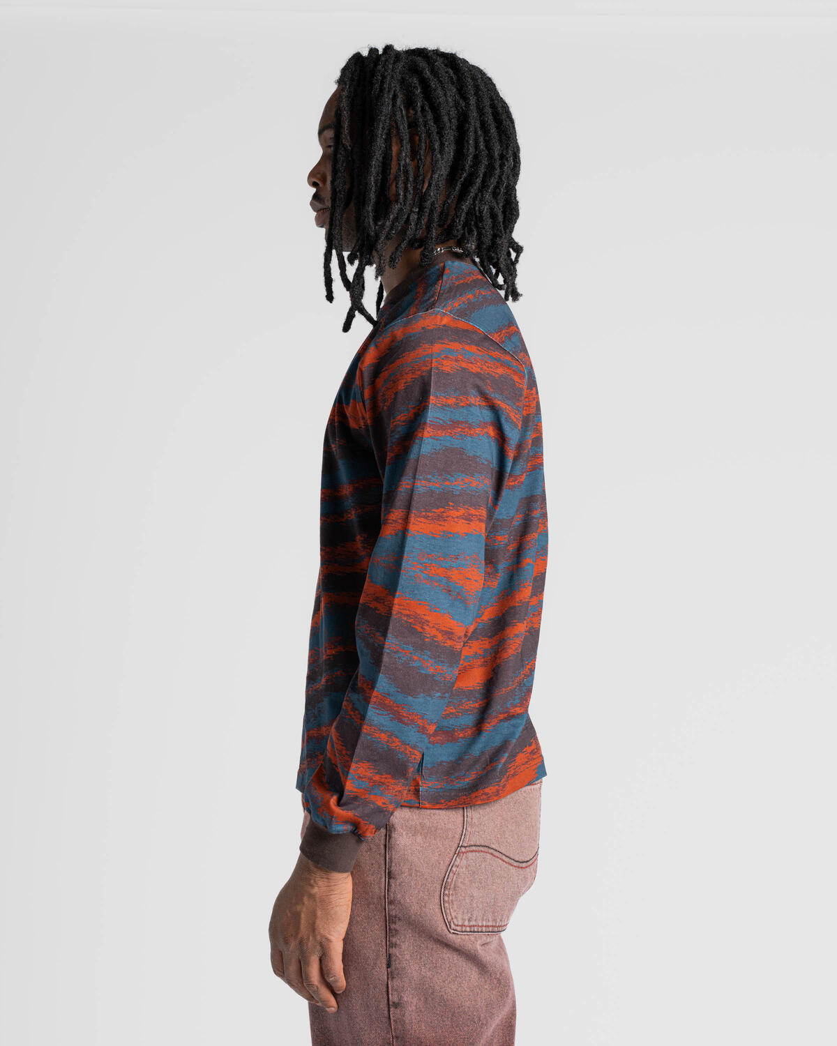 Dime Brushstroke Long Sleeve Shirt | DIMESP257BOR | AFEW STORE
