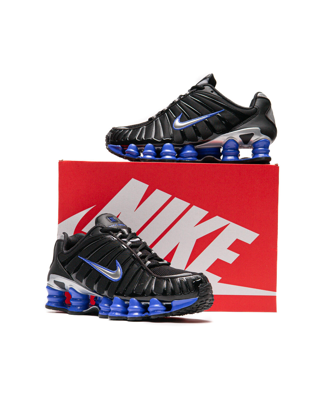 Nike Shox TL Black / Metallic Silver / Racer Blue - Image 28