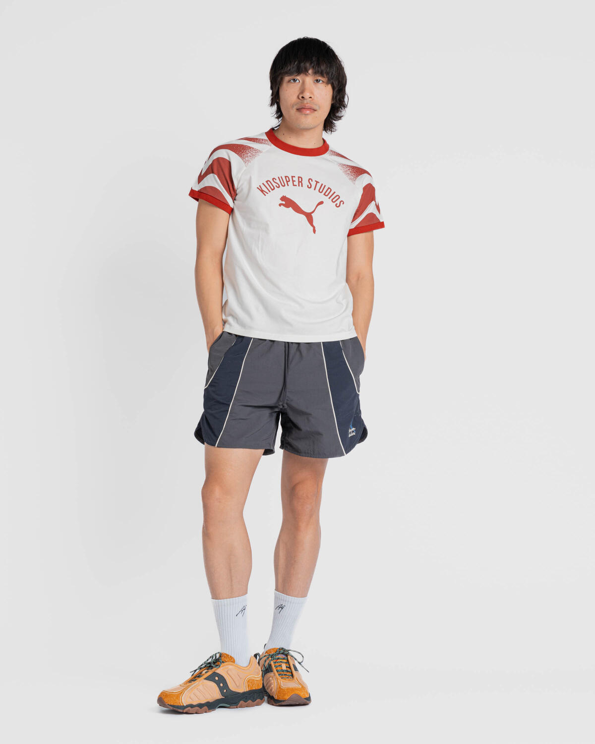 Puma KidSuper Ringer Tee 'Warm White' - Image 5