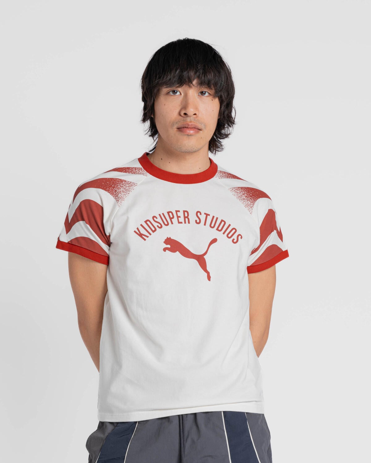 Puma KidSuper Ringer Tee 'Warm White' - Image 11