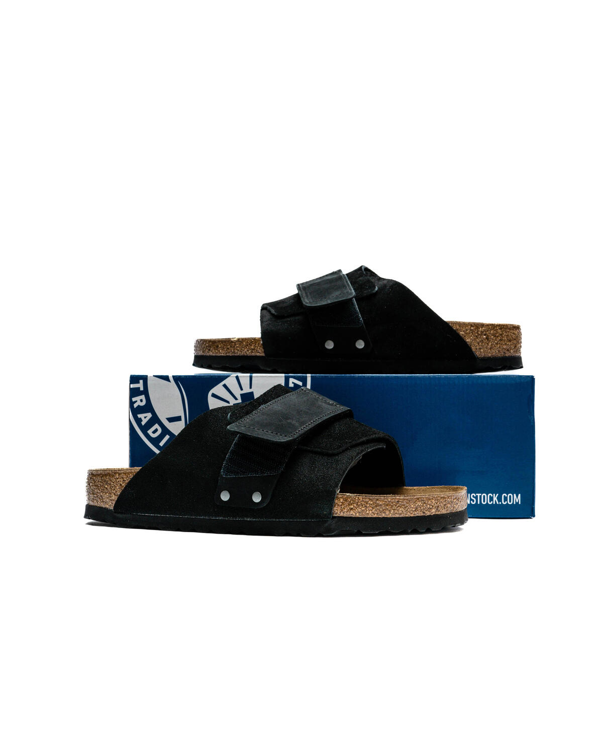 Birkenstock Kyoto Suede Leather Regular - Black - Image 16