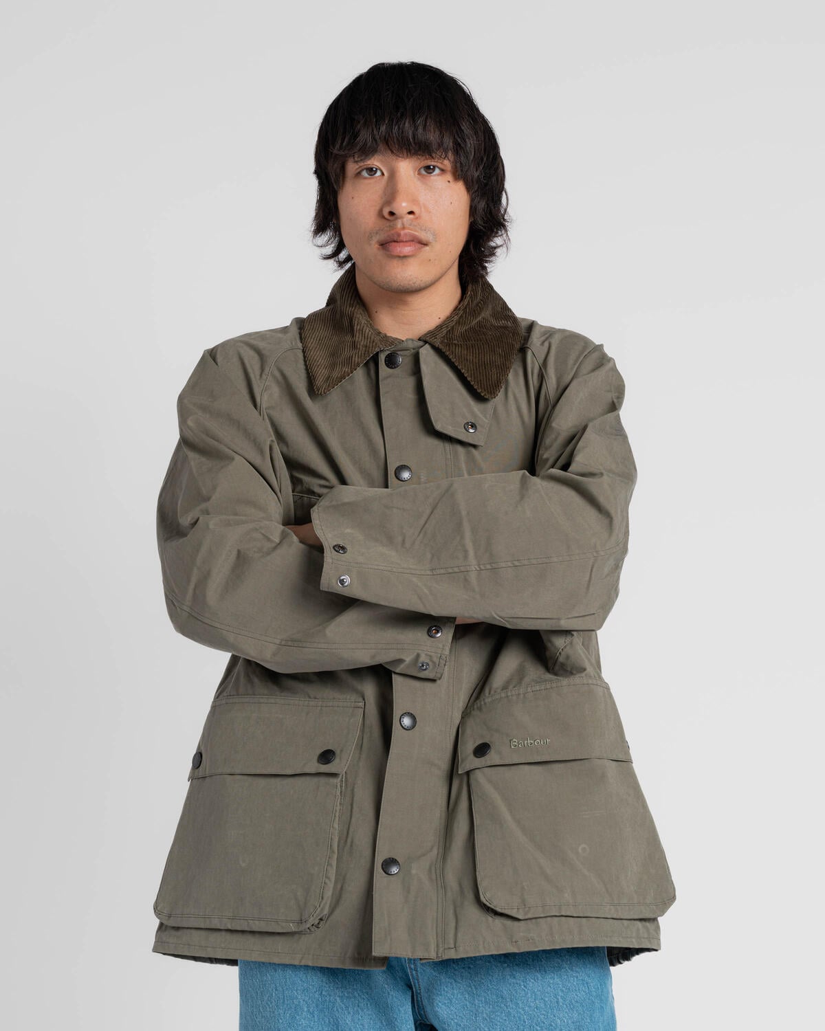Barbour Oversized Peached Bedal Casual Jacket | MCA0933GN51 | AFEW 