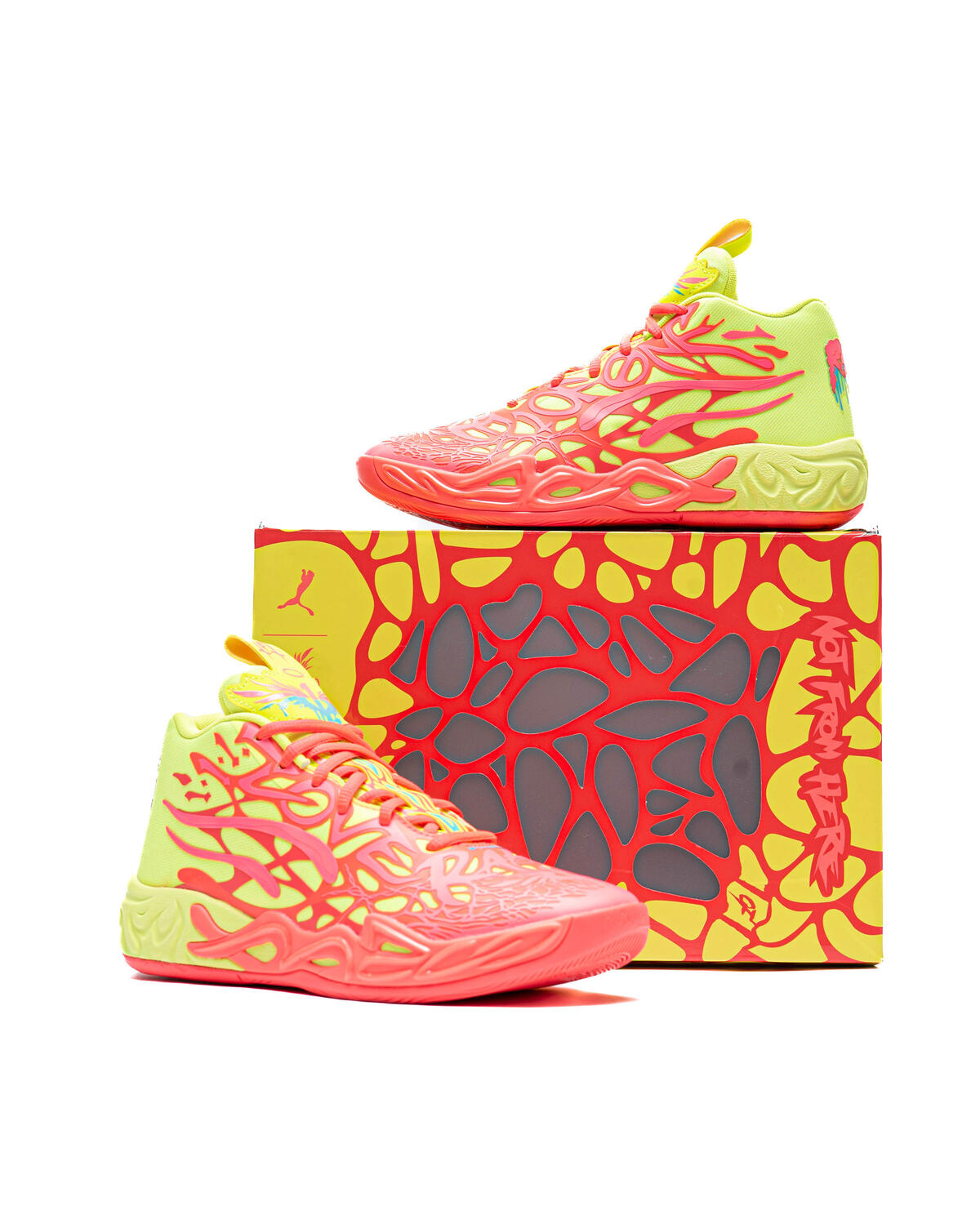 Puma MB.04 1Love LaMelo Ball Men 10.5 Pink Yellow Basketball Shoes 310532-01 Puma LaMelo Ball MB.04 - 1Love - Men main image 4