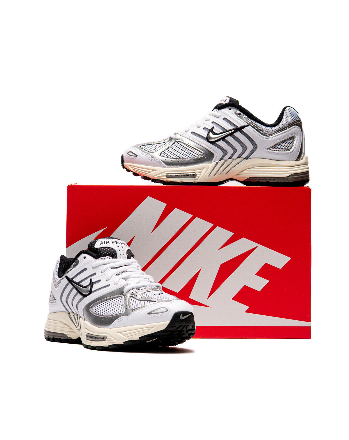 Nike Air Pegasus 2005 White/Metallic Silver-Coconut Milk-Black (Women's) - Image 13