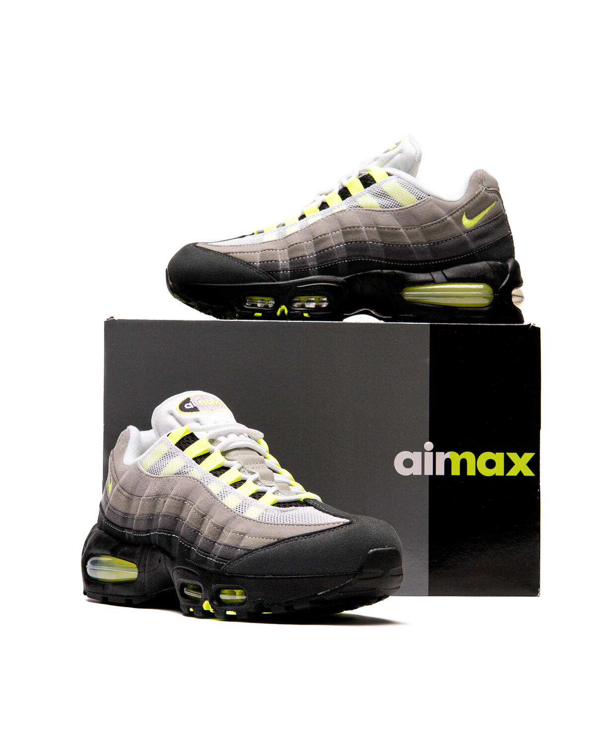 nike air max 95 cool grey neon yellow