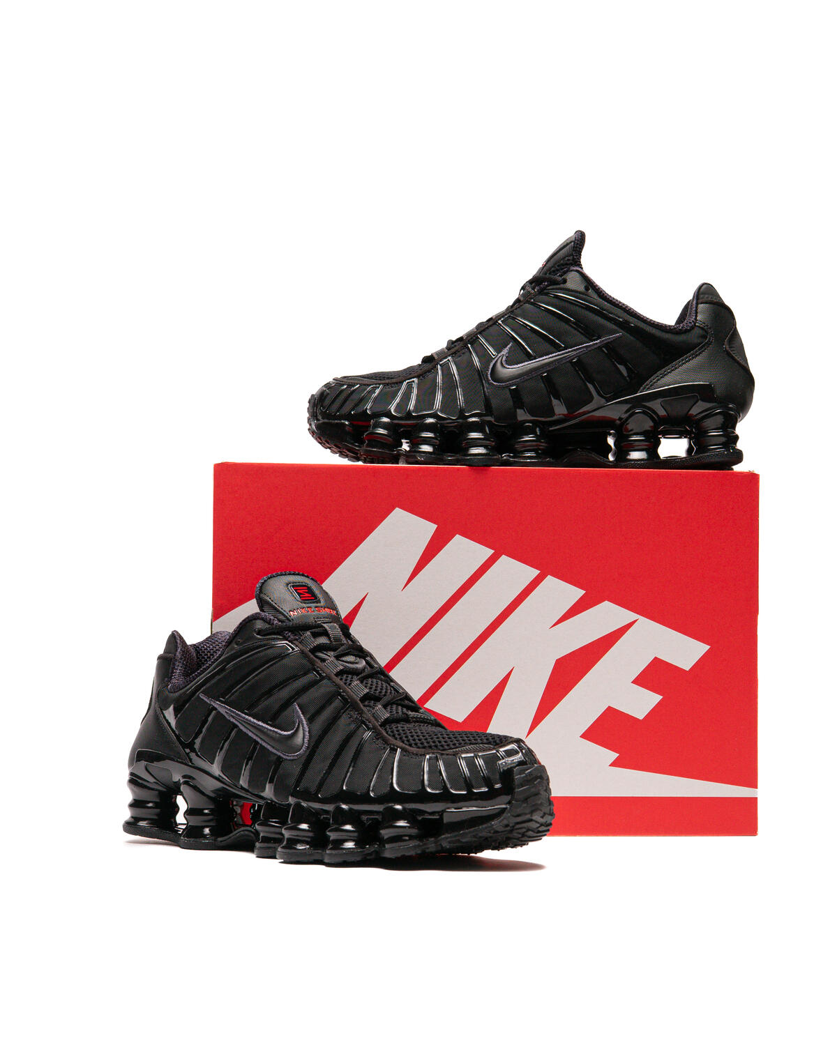 Nike Shox TL Black / Metallic Hematite / Max Orange (Women's) - Image 57