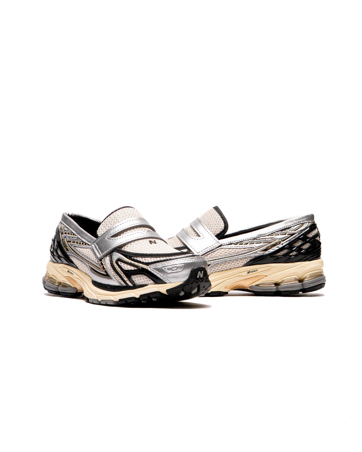 New Balance 1906L Silver Metallic Cream Loafers - Image 26