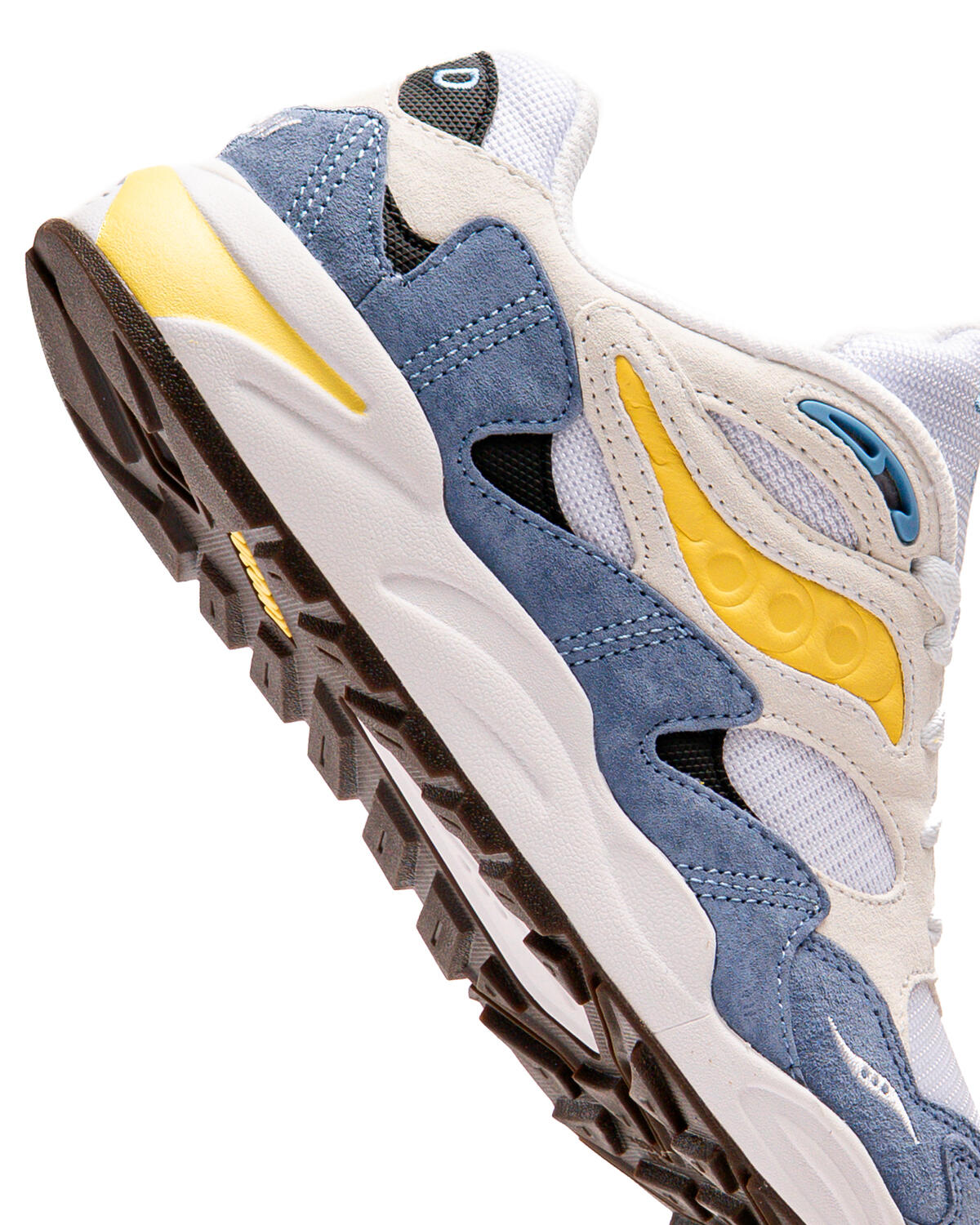 Size 8 Saucony Original Grid Web Men Retro Training Shoes White Grey Blue Saucony Grid Web | Retro Running Shoes 2019 main image 3