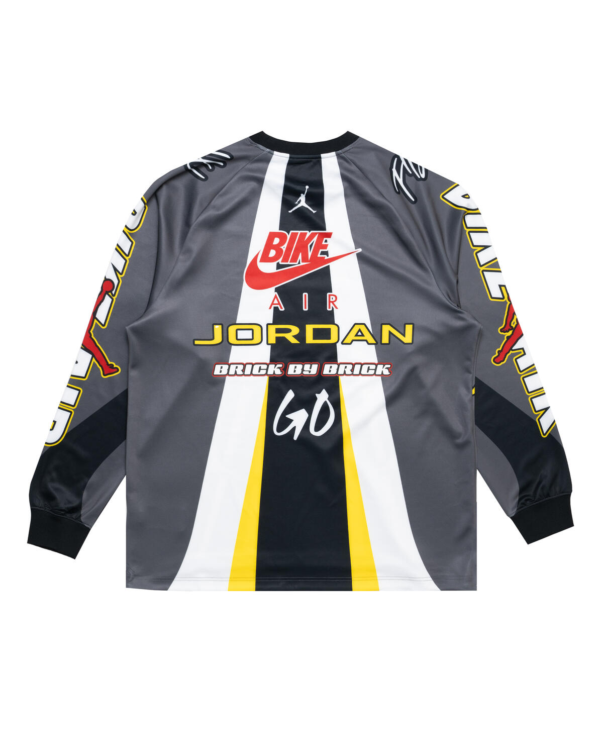 Jordan x Nigel Sylvester Bike Air Jersey - Iron Grey / Black / Cinnabar - Image 18