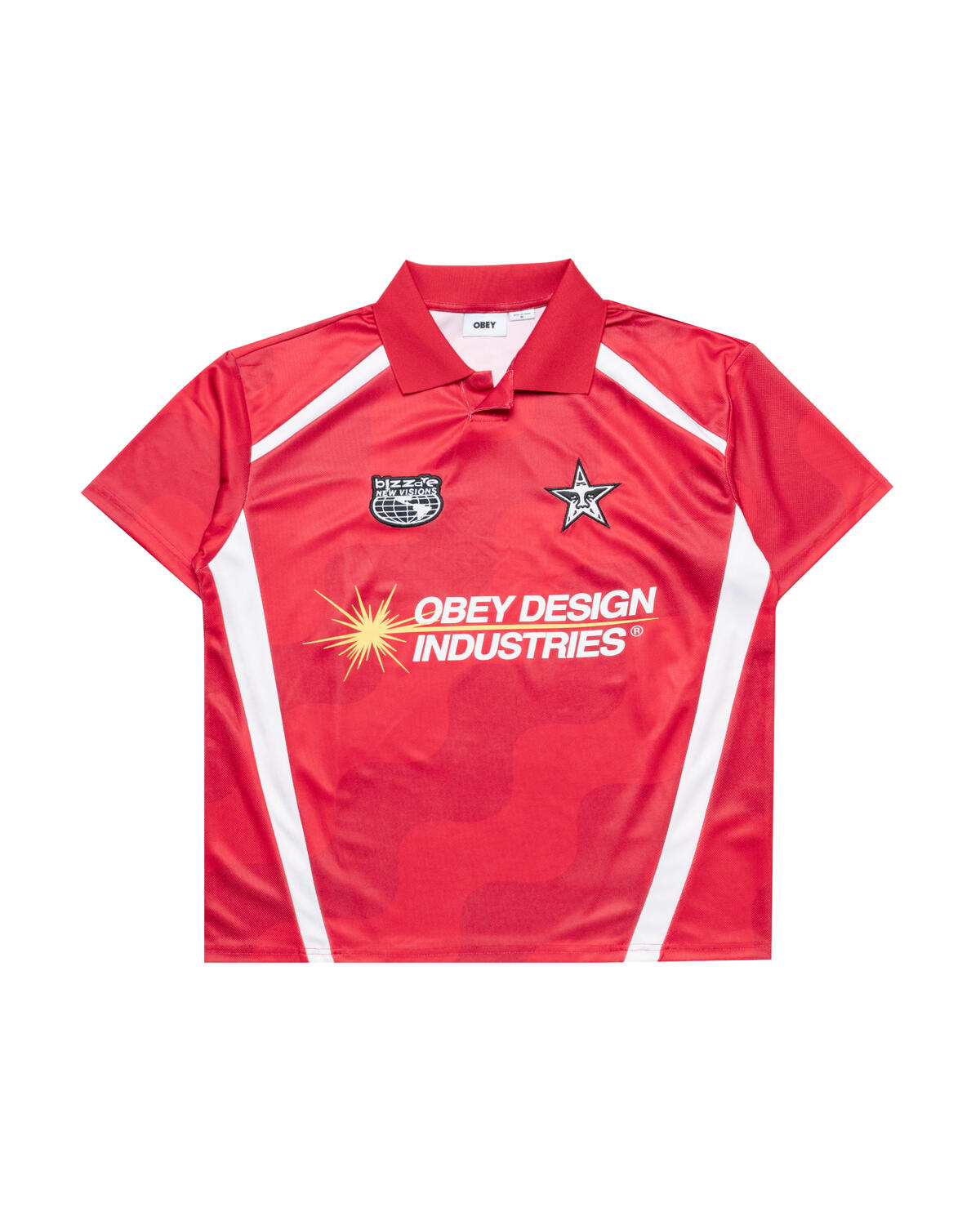Obey Soccer Jersey - Red Multi - Image 4