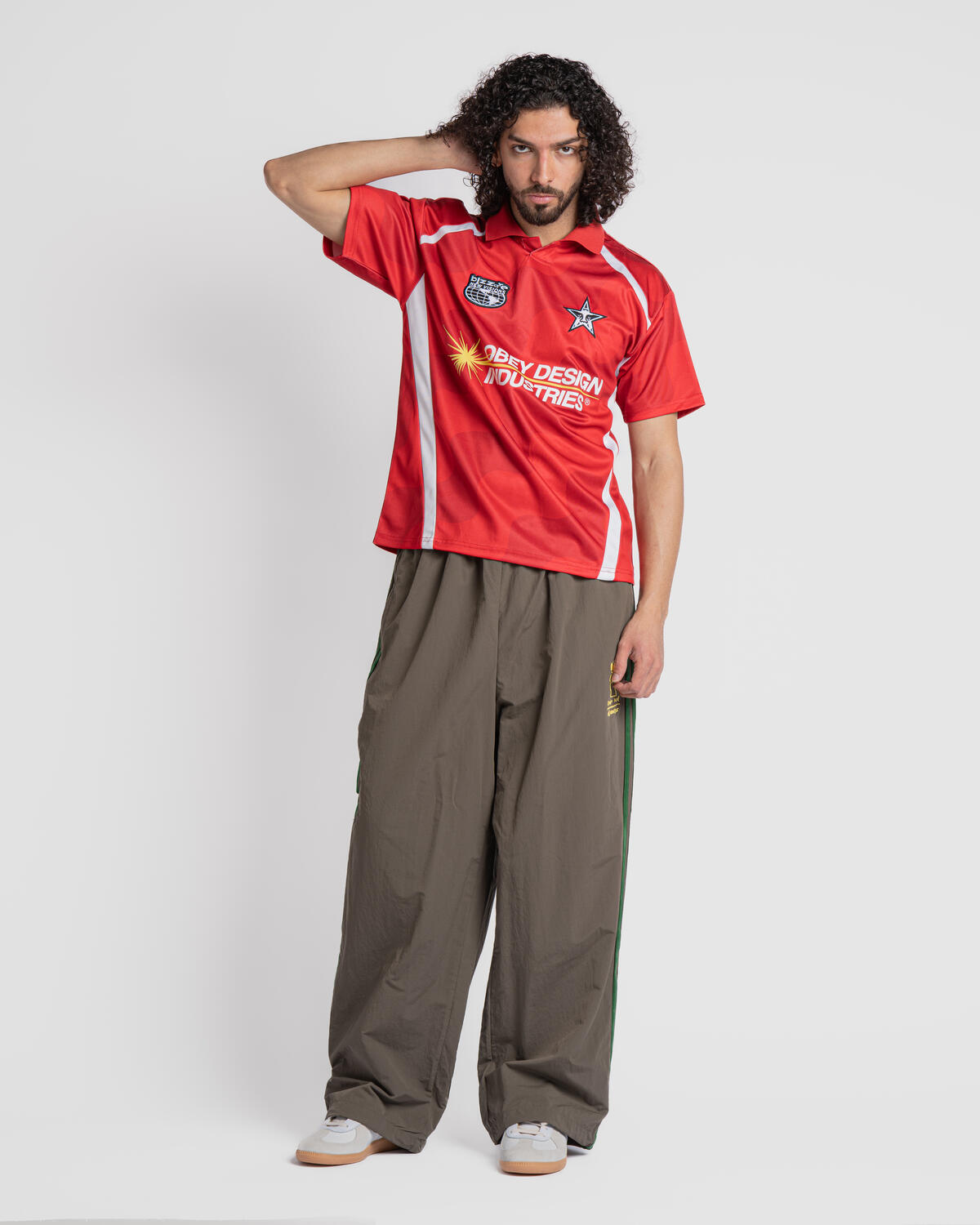 Obey Soccer Jersey - Red Multi - Image 5