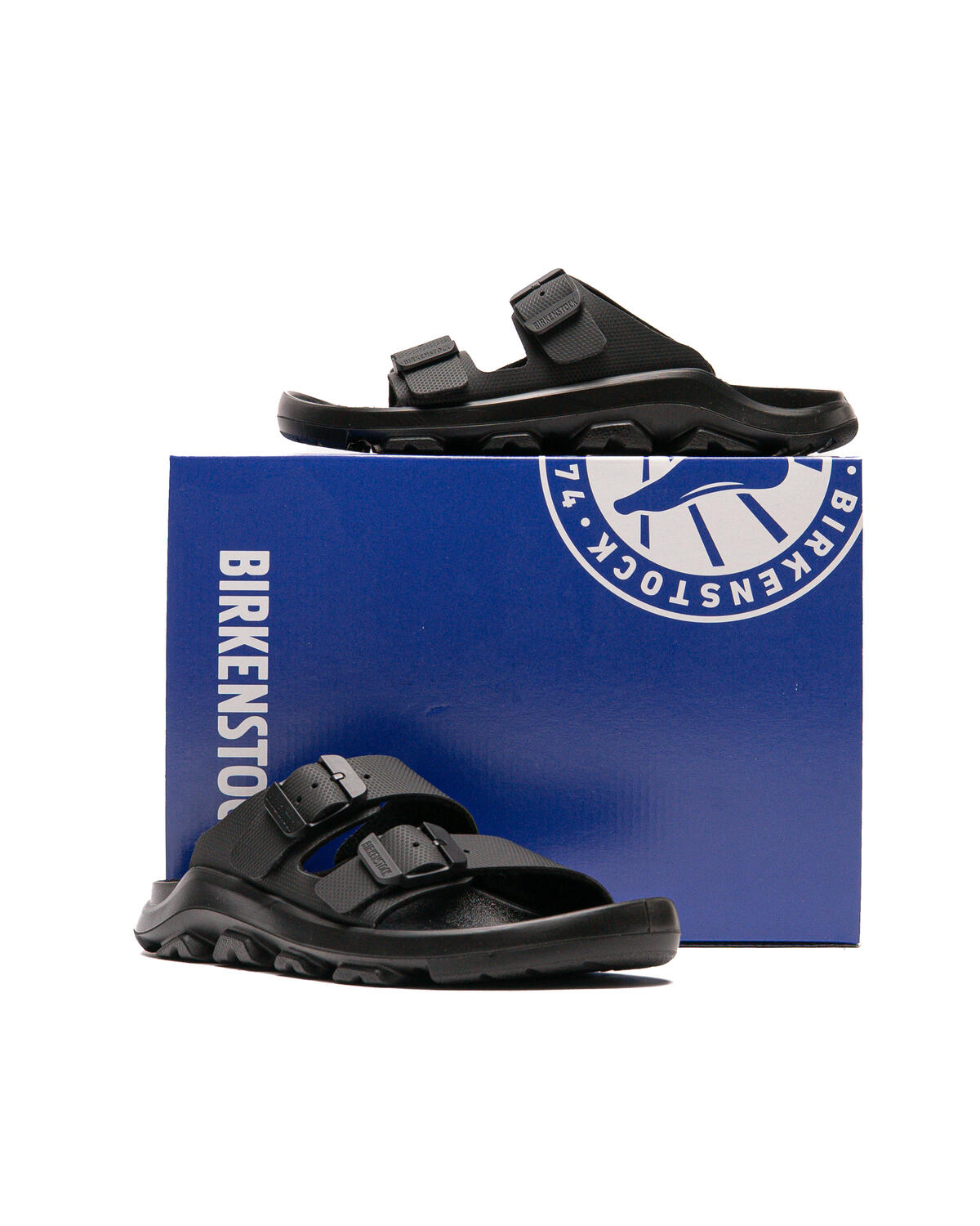 Birkenstock Mogami Terra Stealth 2-Strap Sandals Mens 11 Apex Black Comfort Birkenstock Mogami Terra 2 Strap apex black Birko-Flor main image 2
