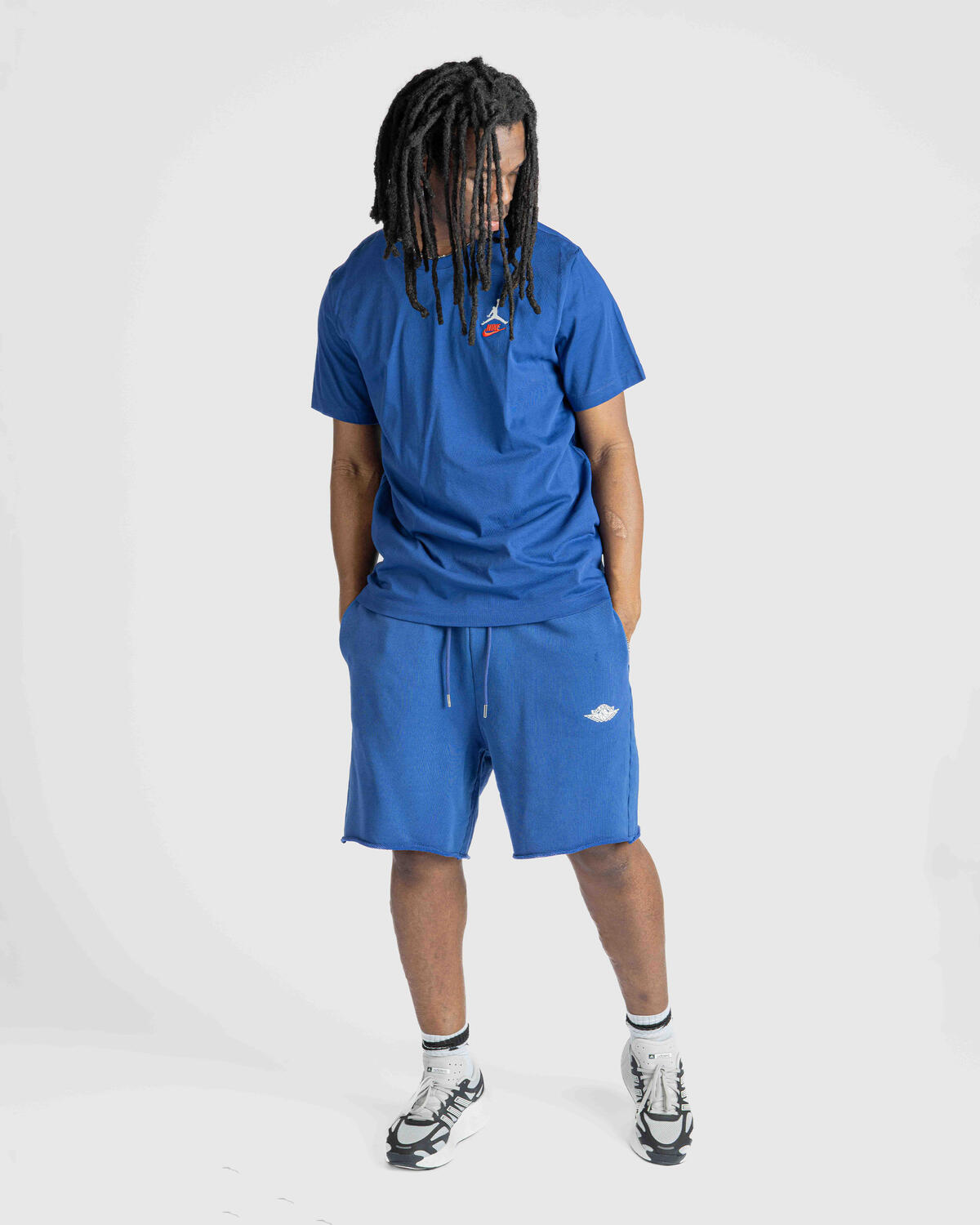 Air Jordan Rare Air French Terry Shorts (Deep Royal/Sail) - Image 20
