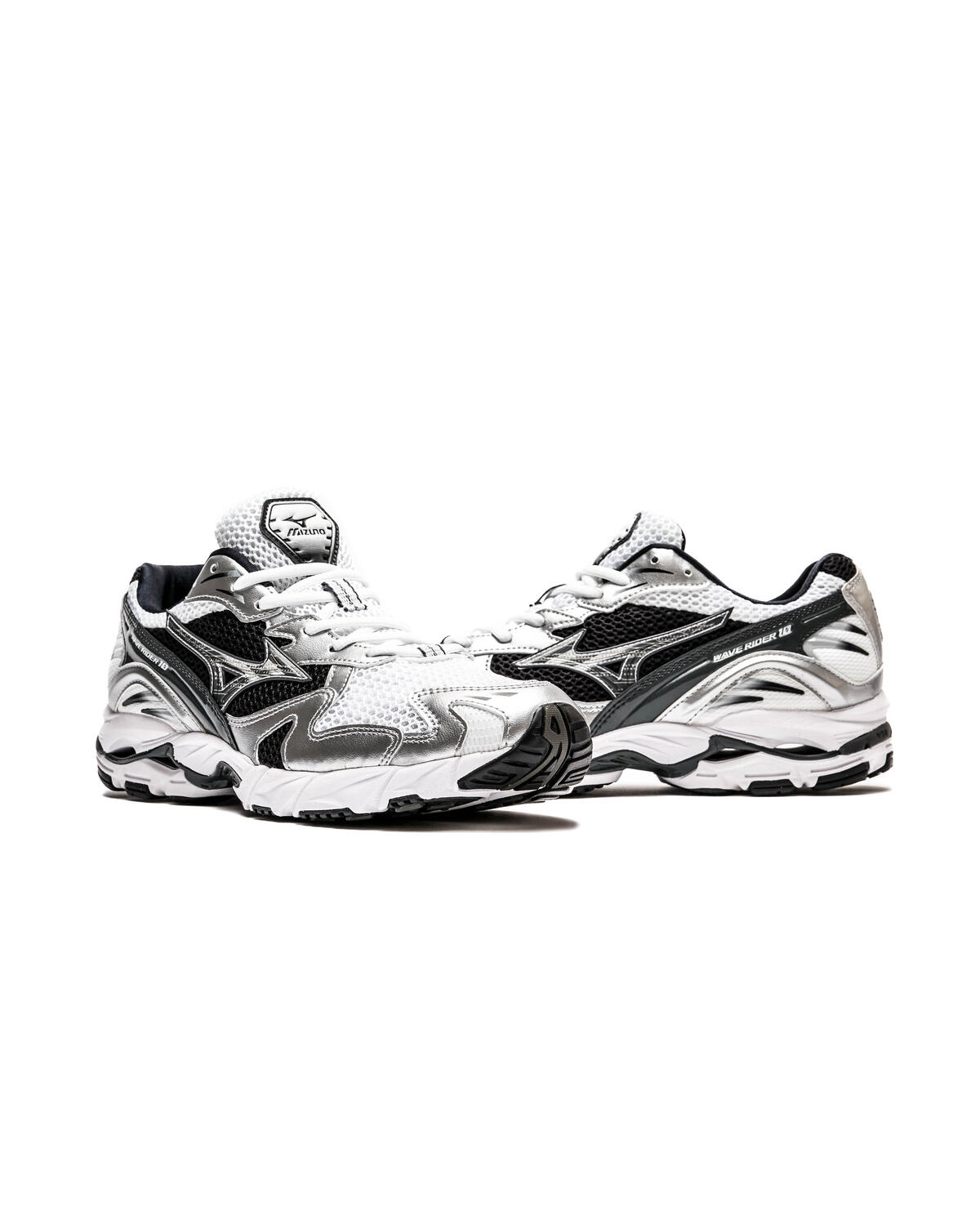 Mizuno Wave Rider 10 Weiß / Silber / Schwarz - Image 11