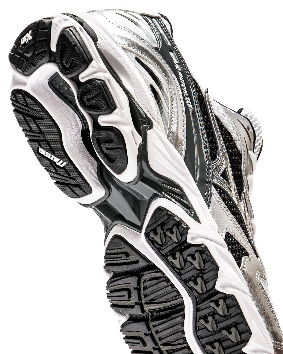 Mizuno Wave Rider 10 Weiß / Silber / Schwarz - Image 13