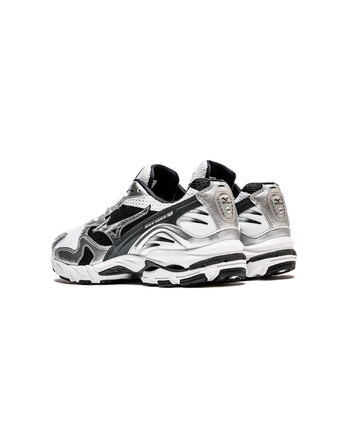 Mizuno Wave Rider 10 Weiß / Silber / Schwarz - Image 10