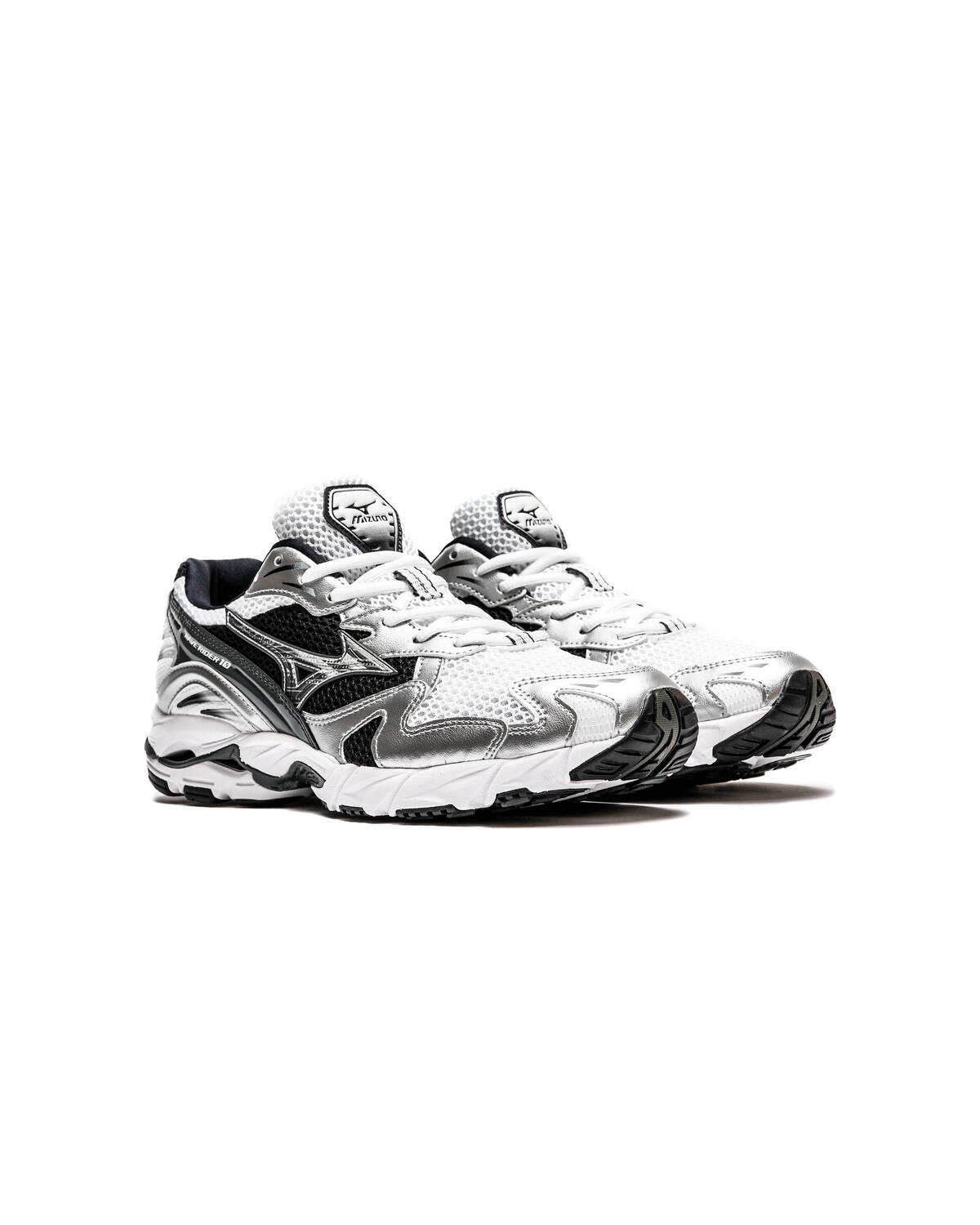 Mizuno Wave Rider 10 Weiß / Silber / Schwarz - Image 9