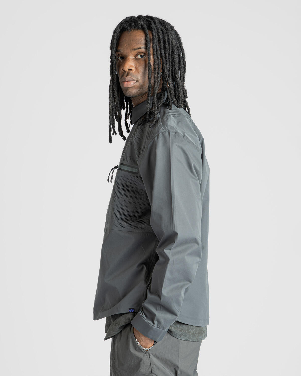 Alpha Industries Long Sleeve Laser Cut Shirt - Image 5