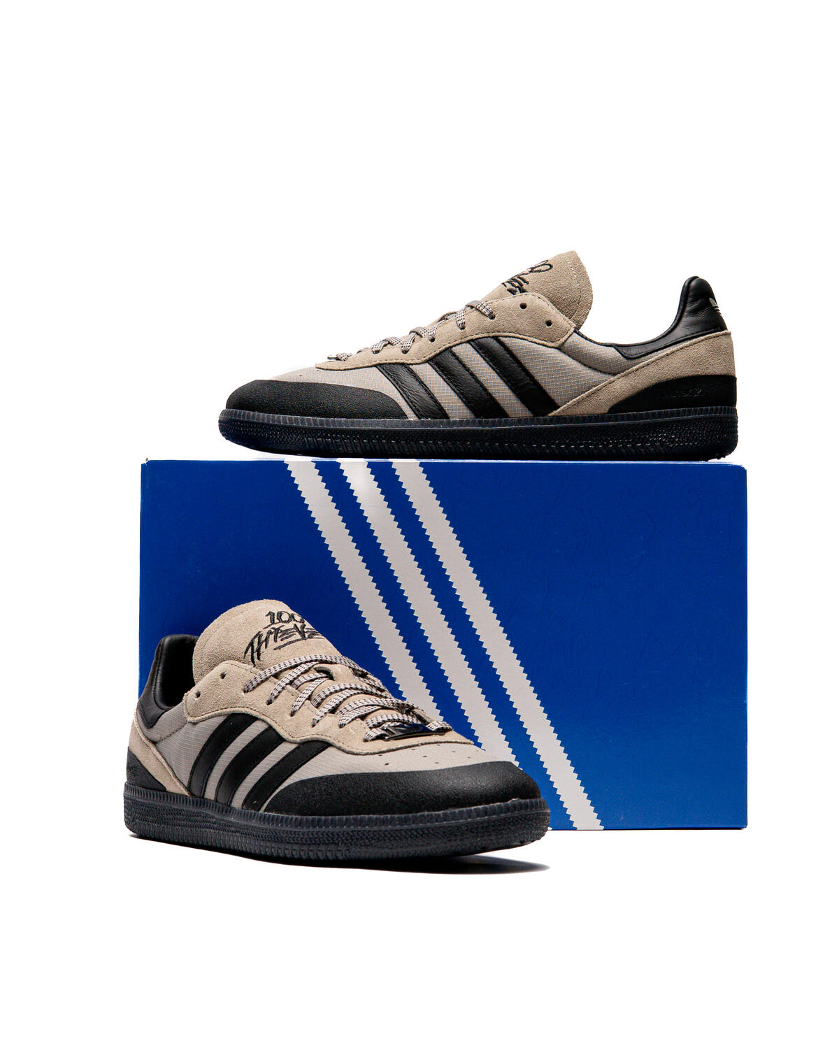 adidas x 100 THIEVES PALOS HILLS Palos Hills 100T 'Silver/Core Black' - Image 6