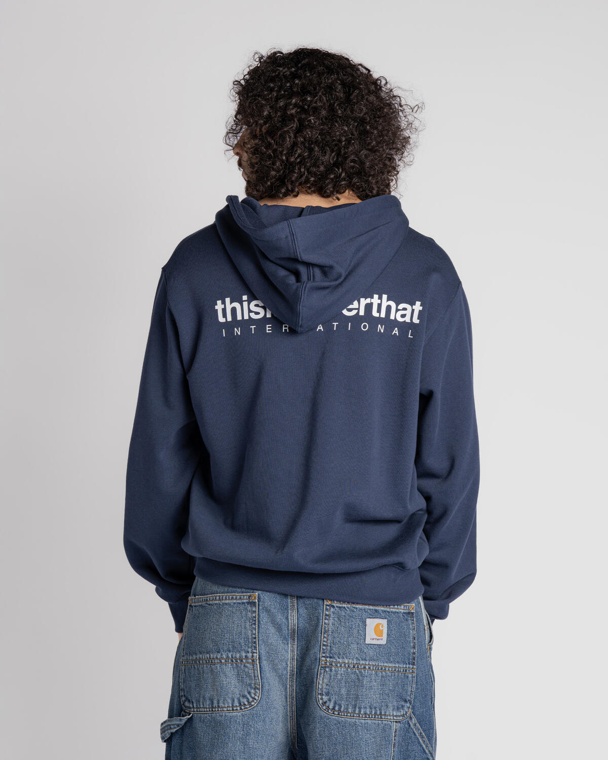 thisisneverthat INTL. Logo Zip Up Hoodie | TN251TSWHZ02 | AFEW STORE
