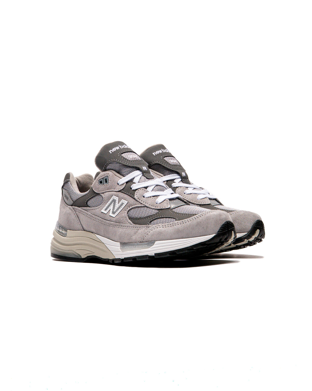 New Balance 992 Made in USA - White / Silver Metalic (GS) - Image 8