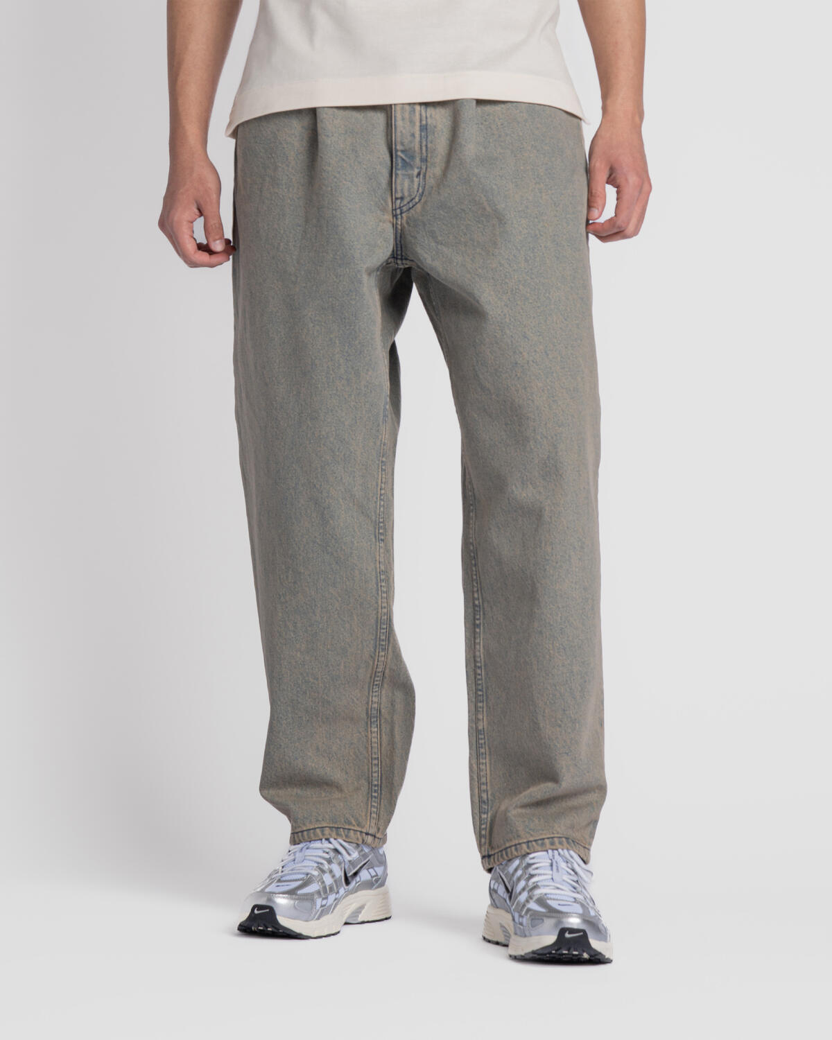 Beams Wide Tapered Denim Pants - Image 4