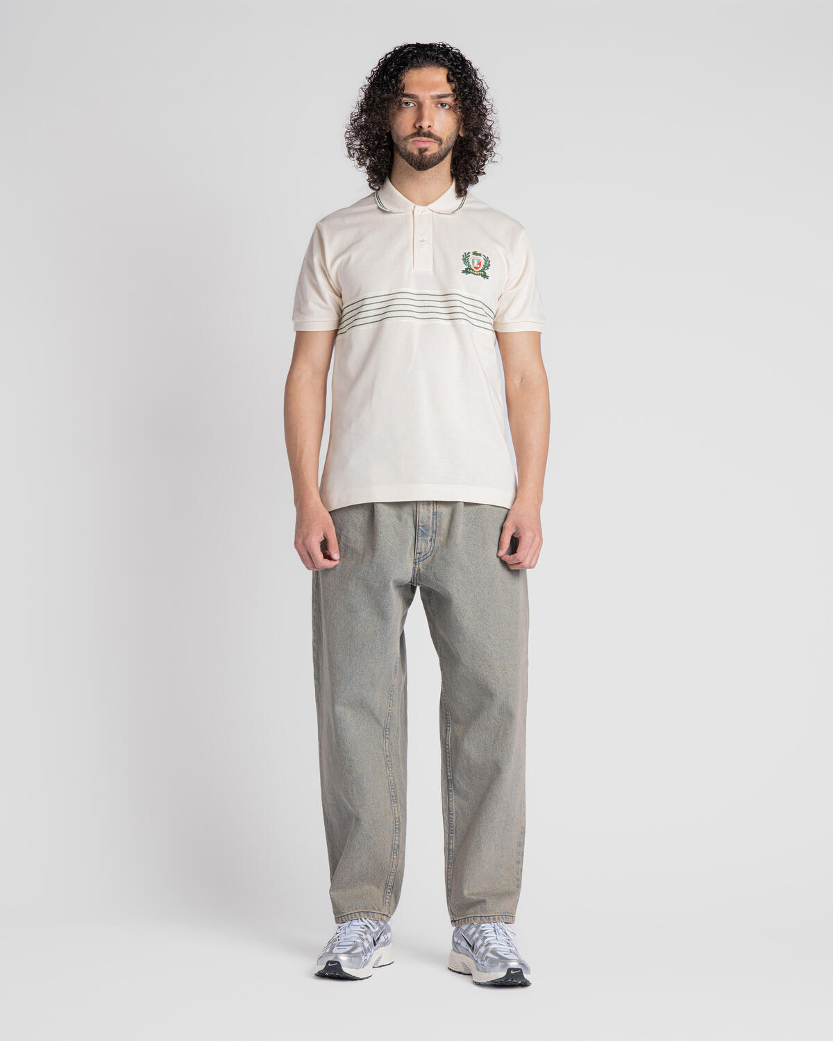 Beams Wide Tapered Denim Pants - Image 3