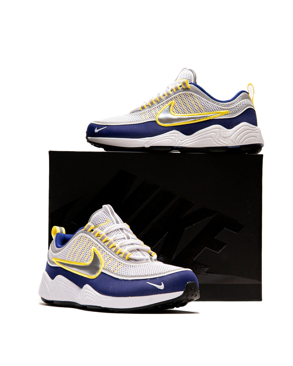 Nike Air Zoom Spiridon SP (White/Metallic Silver/Deep Royal Blue) - Image 31