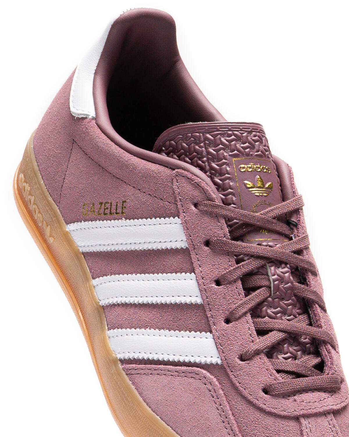 Adidas Gazelle Shadow Fig/White/Gum (Women's) - Image 7
