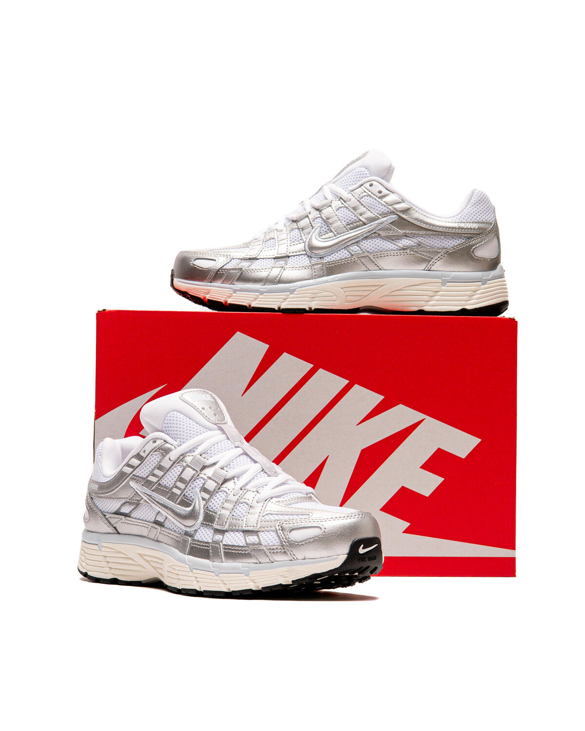 Nike P-6000 White Metallic Silver (Women's) - Image 26