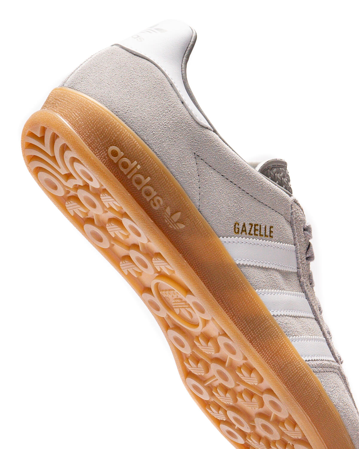 Adidas Gazelle Indoor Grey Two / Footwear White / Gold Metallic - Image 11