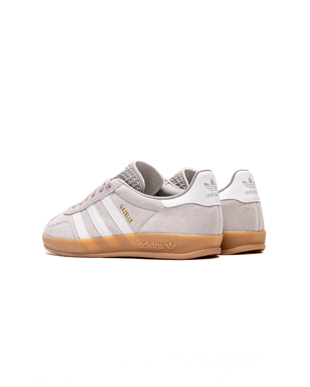Adidas Gazelle Indoor Grey Two / Footwear White / Gold Metallic - Image 8