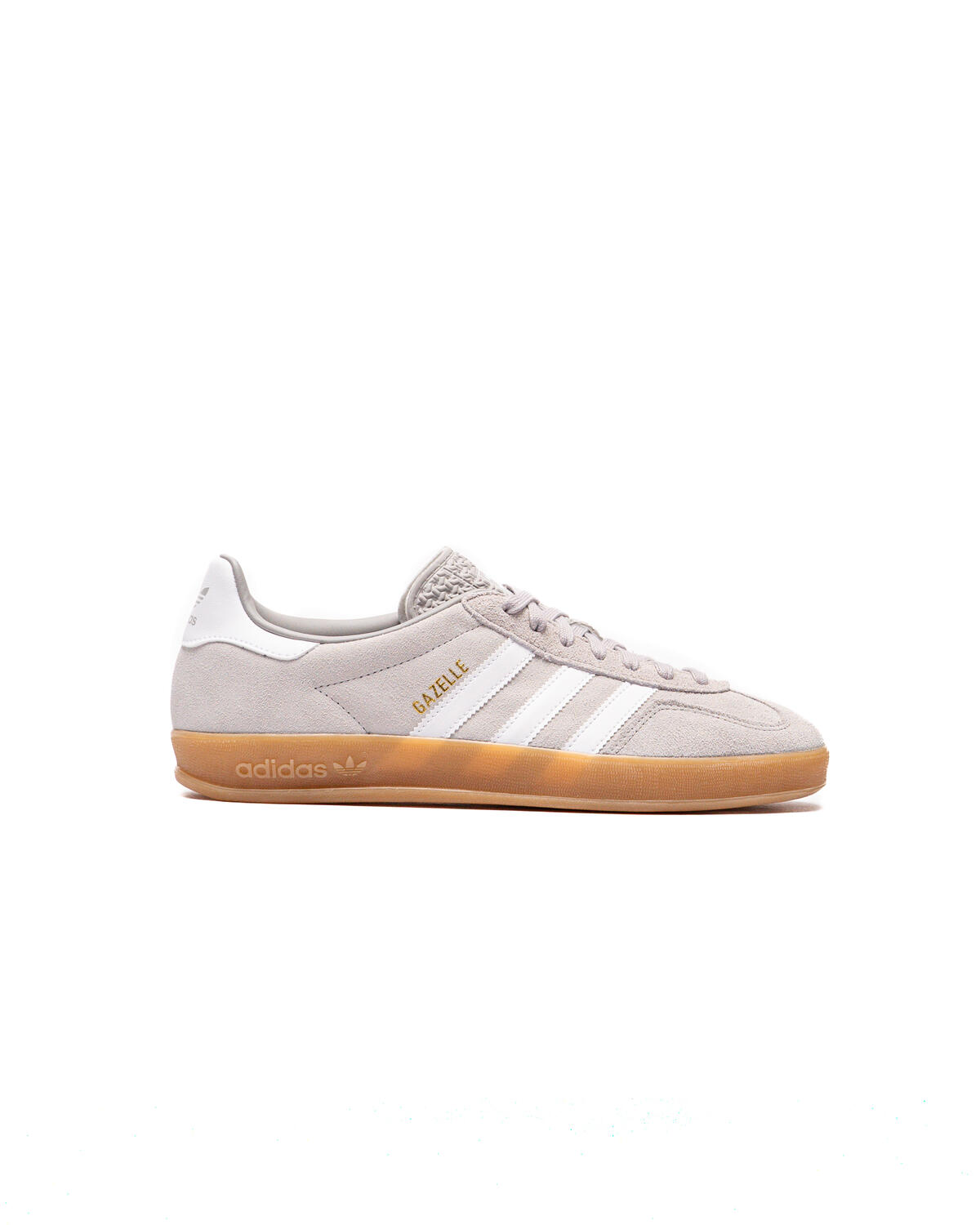 Adidas Gazelle Indoor Grey Two / Footwear White / Gold Metallic - Image 6