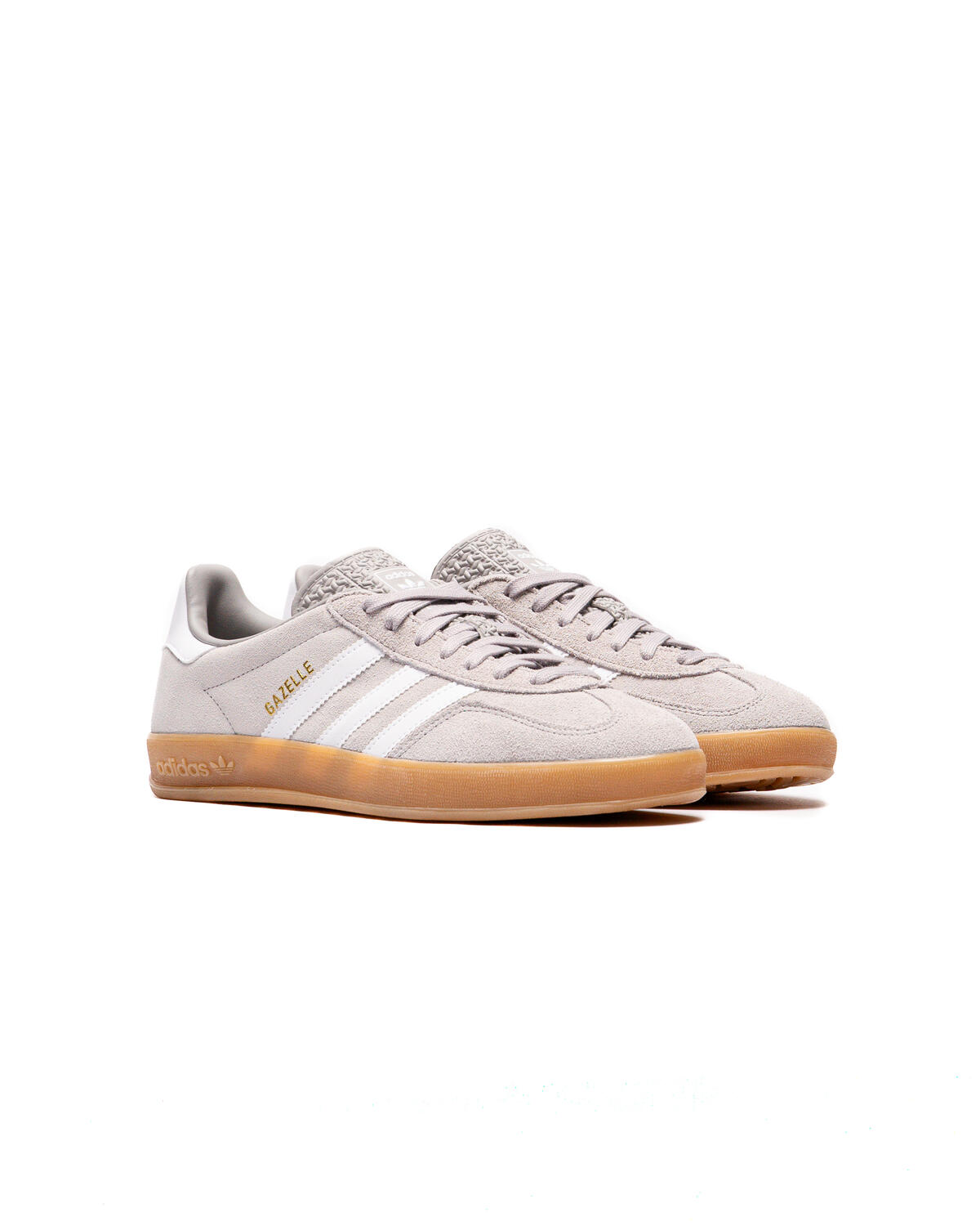 Adidas Gazelle Indoor Grey Two / Footwear White / Gold Metallic - Image 7