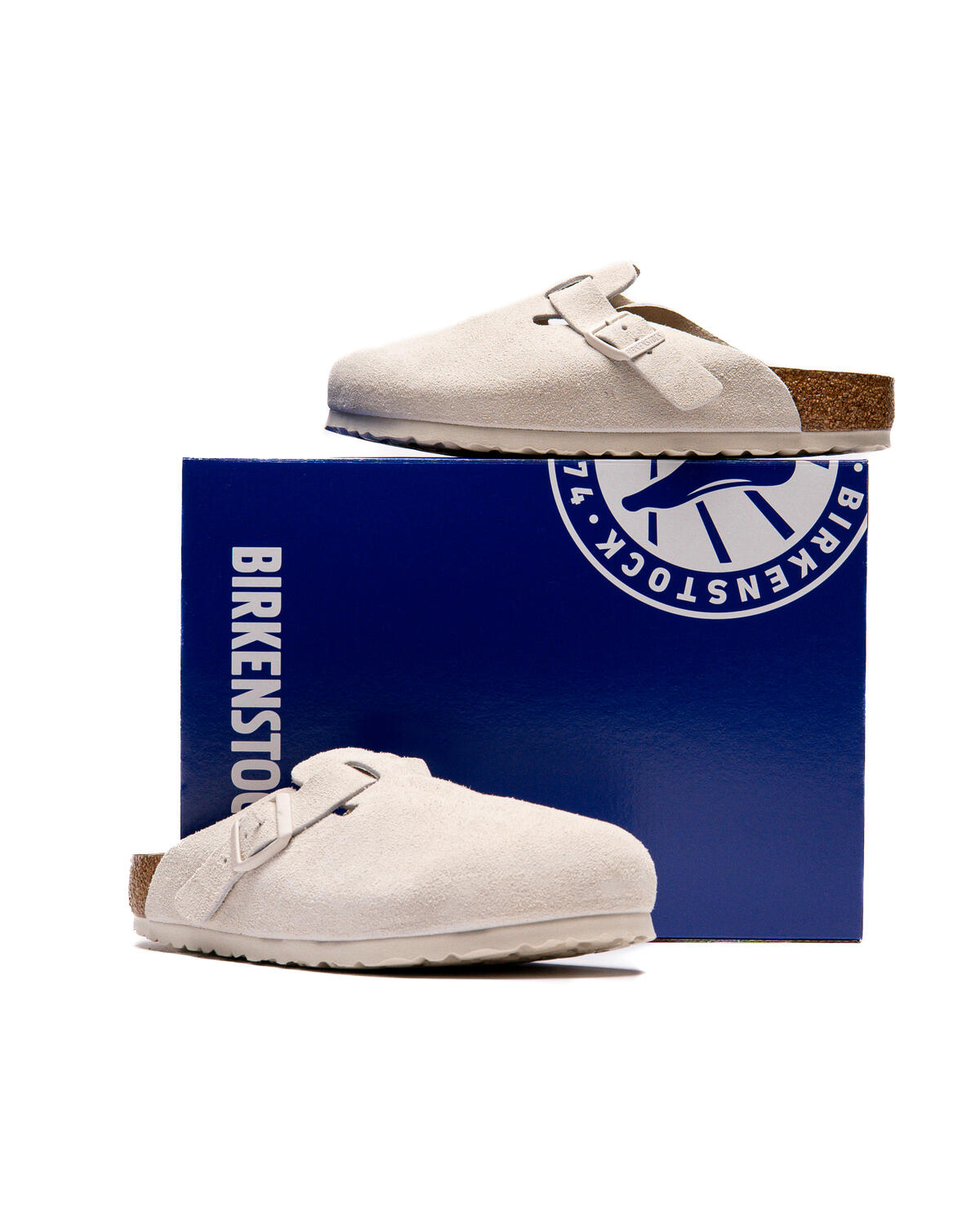 Birkenstock Taupe Boston Mules (Women's) - Image 6