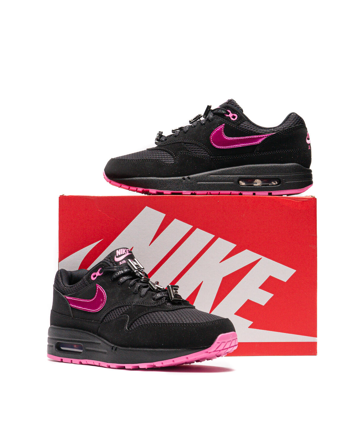 Nike Air Max 1 Premium Black Playful Pink - Image 20
