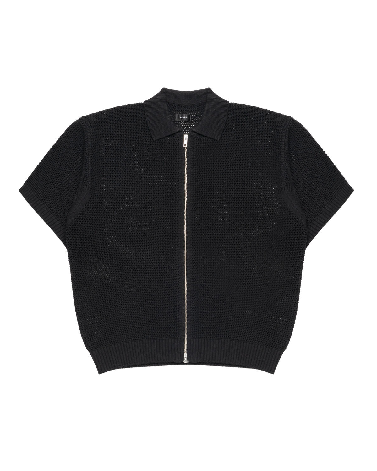 Beams Mesh Knit Polo Shirt