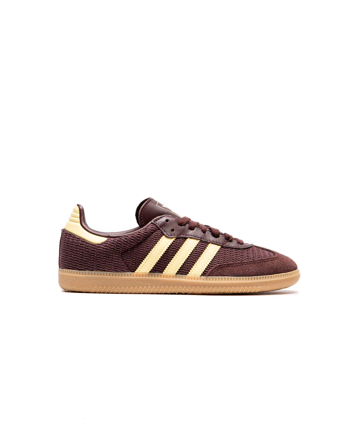 tobacco sambas adidas Originals Samba Mesa/Gum Sneakers Lace closure Leather upper Textile lining Gum rubber outsole SKU Adidas JJJJound Samba Tobacco Maze