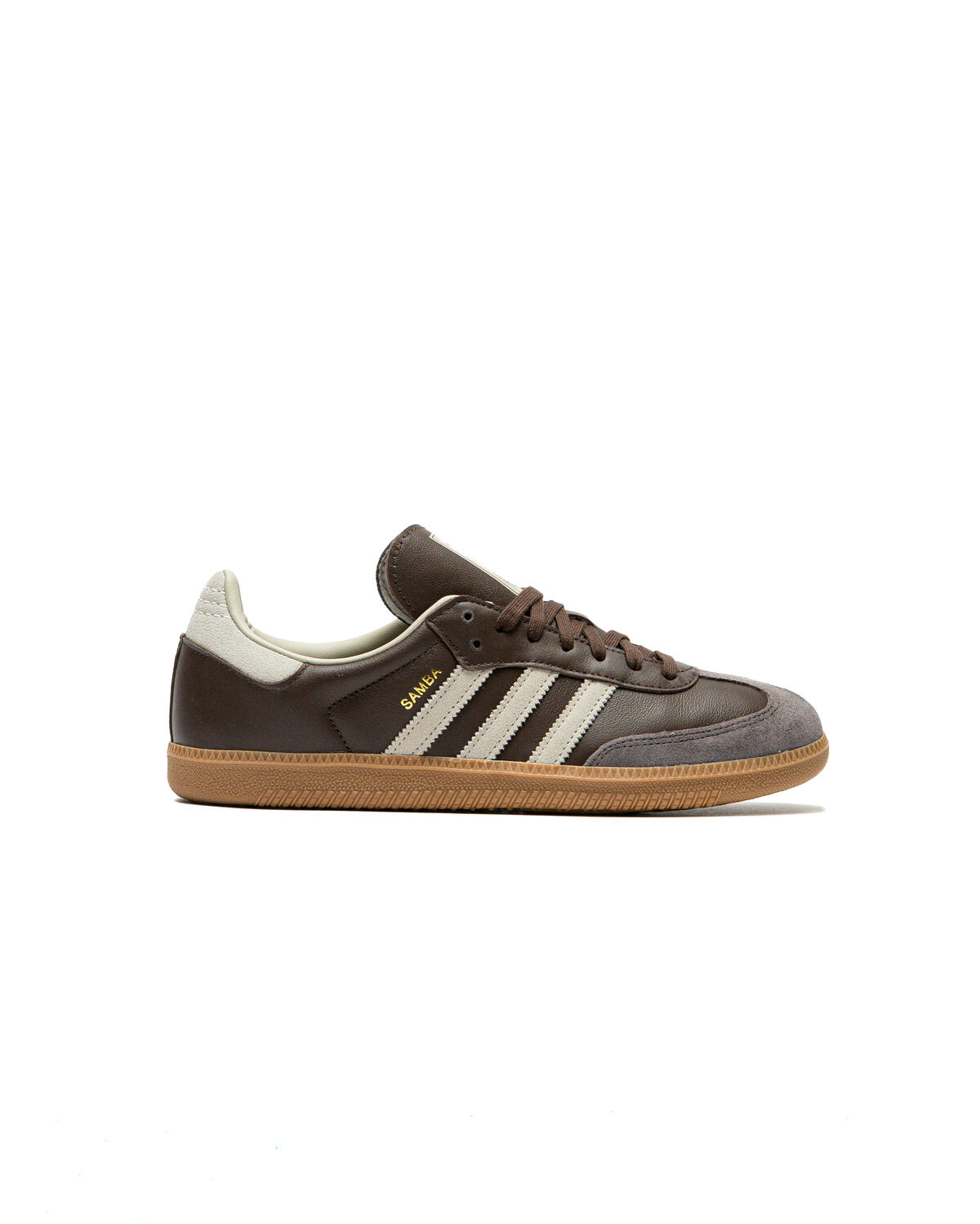 Adidas Samba OG Brown / Putty Grey / Gold Metallic (Women's) - Image 30