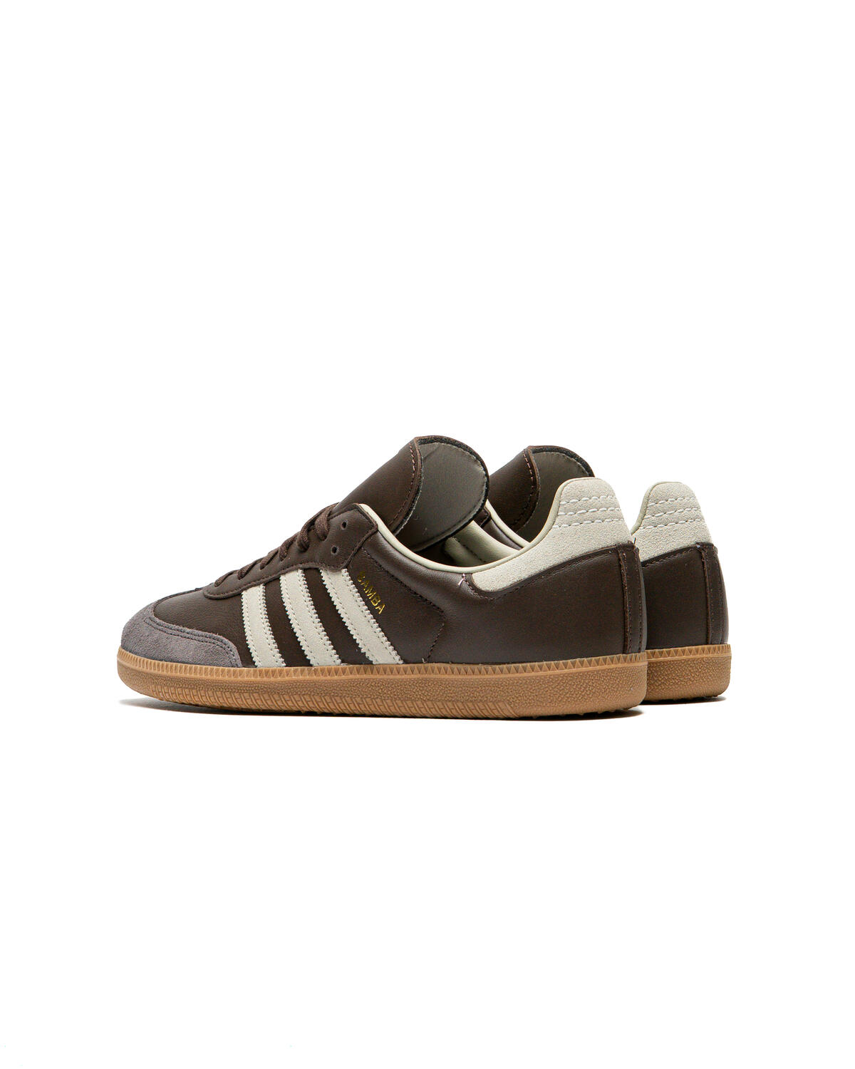 Adidas Samba OG Brown / Putty Grey / Gold Metallic (Women's) - Image 32