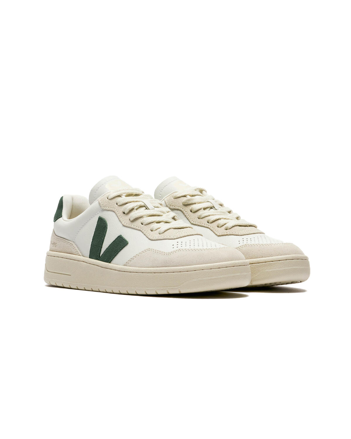 Veja V-90 O.T. Leather - Extra White/Cyprus (Women's) - Image 3