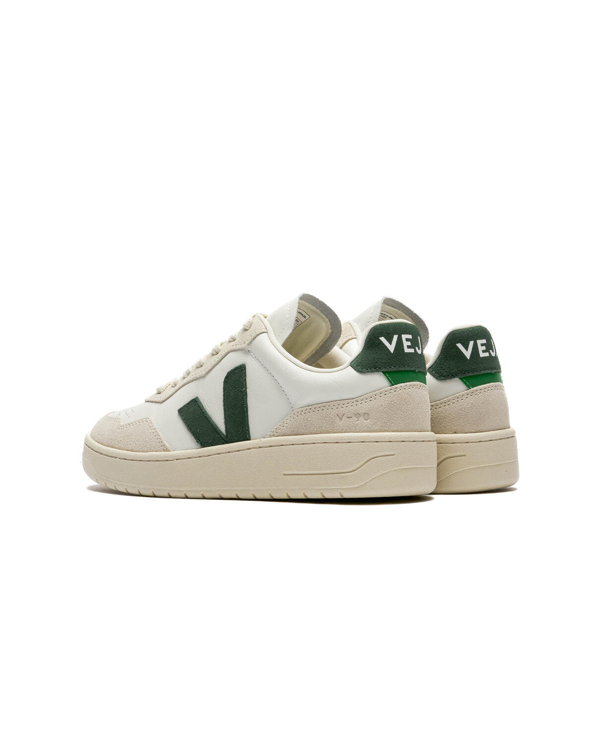 Veja V-90 O.T. Leather - Extra White/Cyprus (Women's) - Image 4