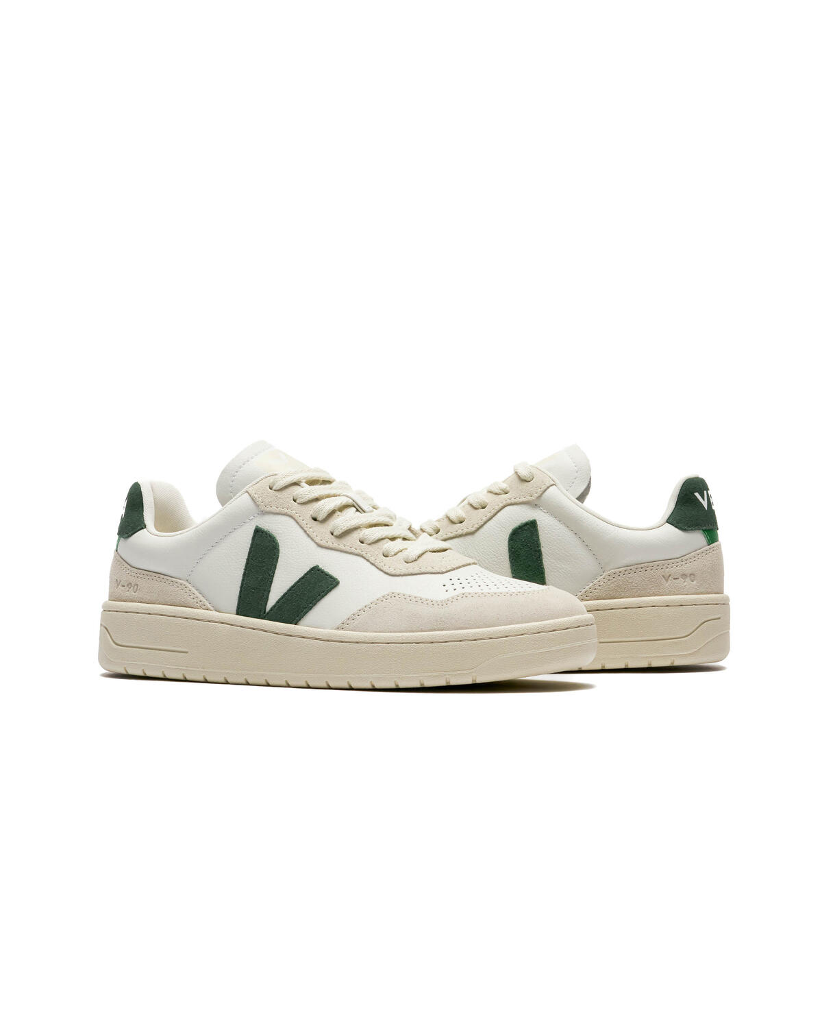 Veja V-90 O.T. Leather - Extra White/Cyprus (Women's) - Image 5