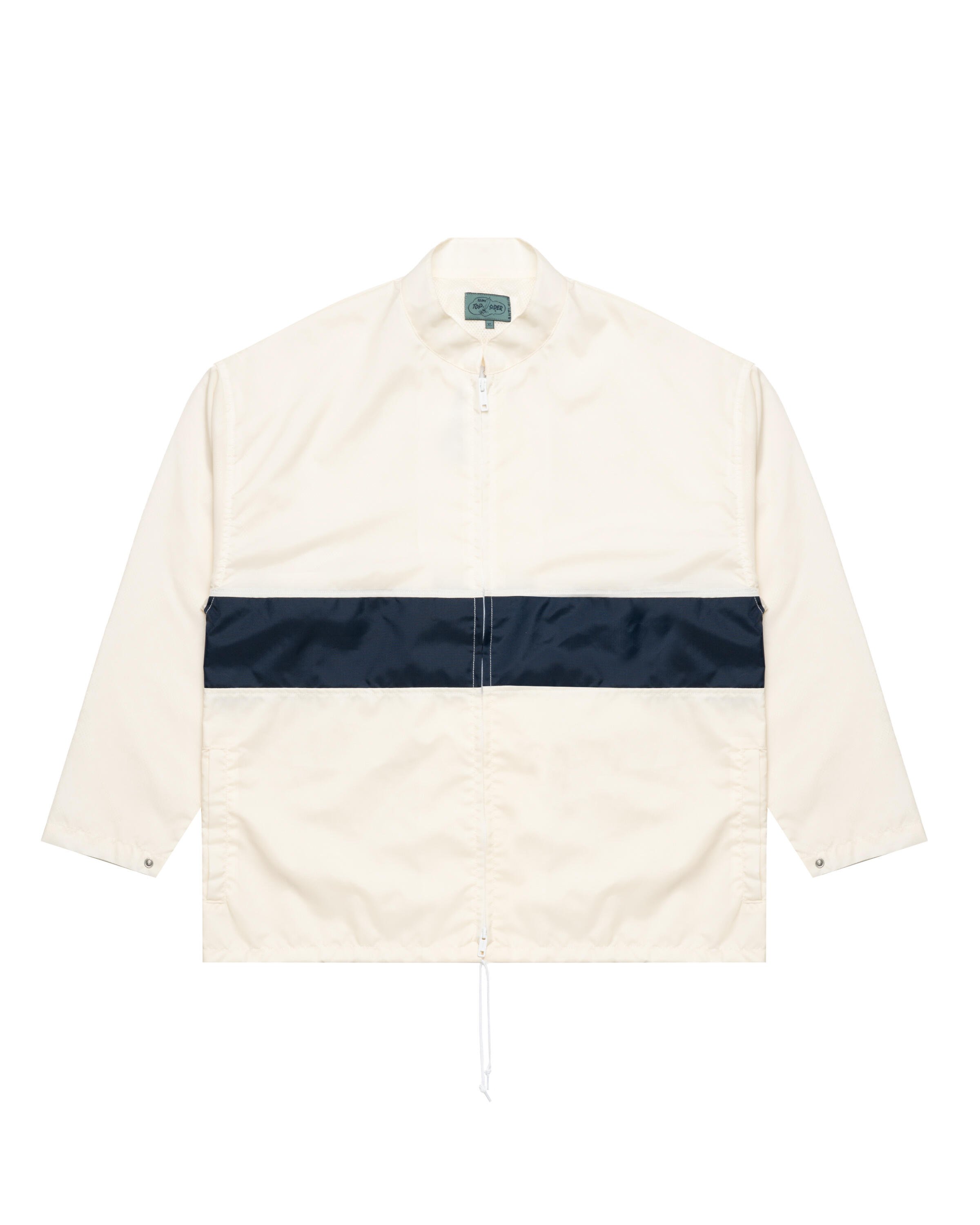 Beams+ Boat Jacket Stripe Nylon Oxford