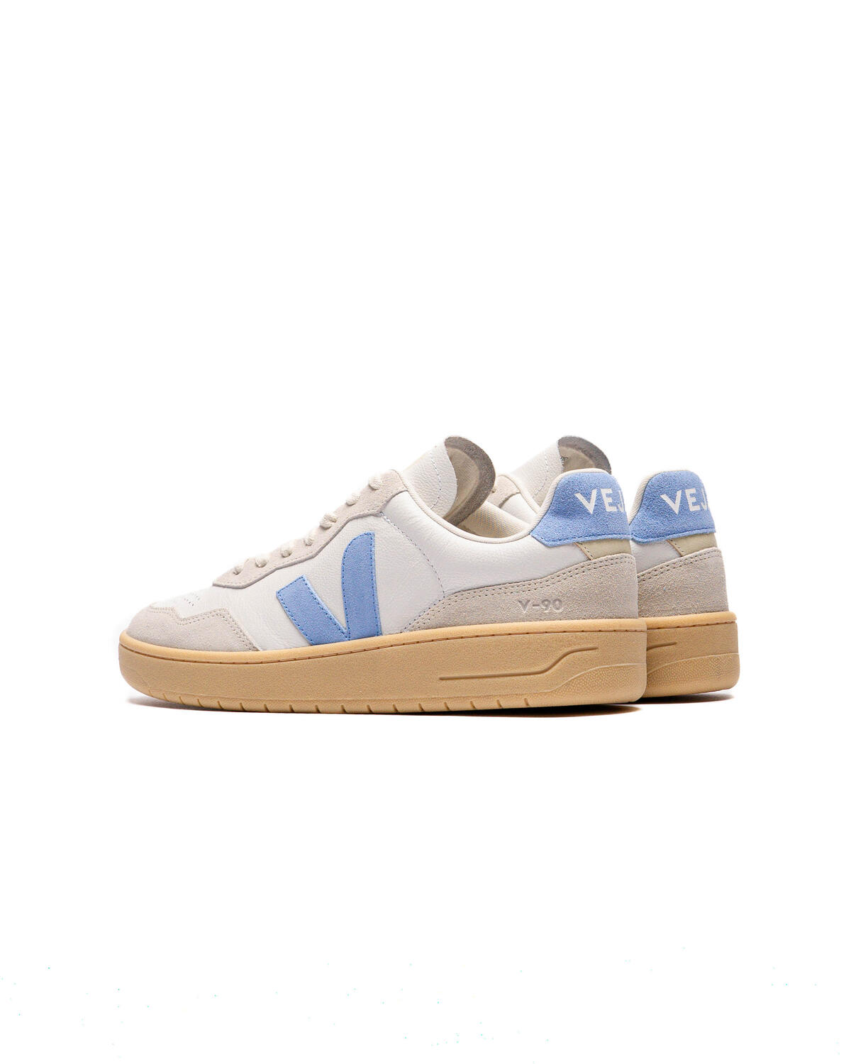Veja V90 O.T. Leather Panelled Sneakers - Image 4
