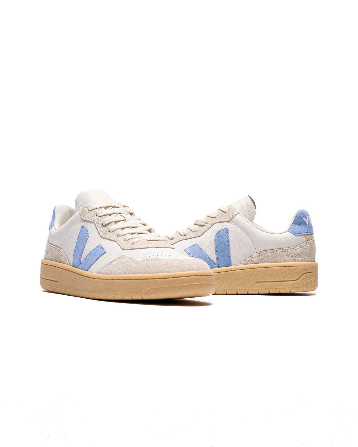 Veja V90 O.T. Leather Panelled Sneakers - Image 9