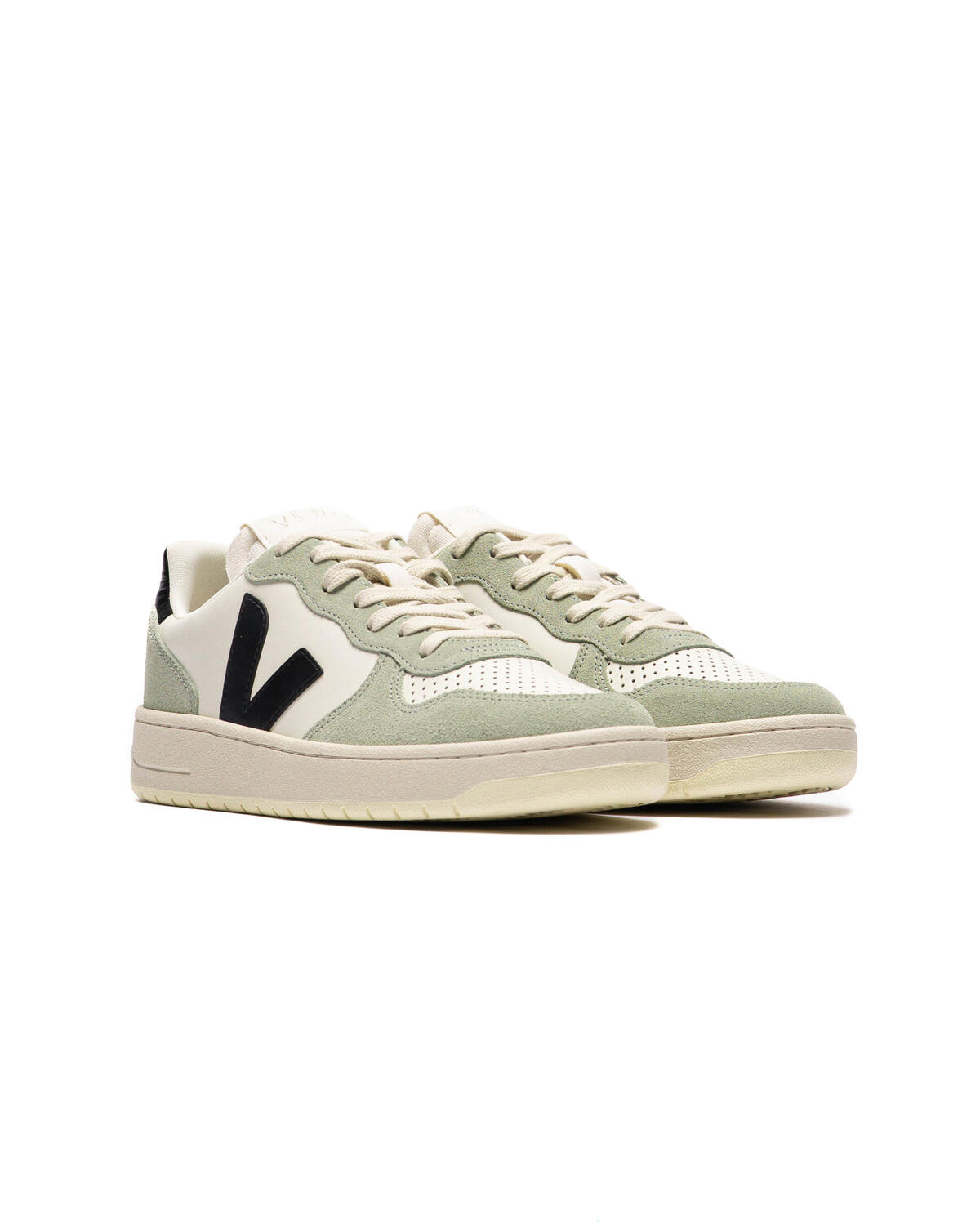 Veja V-10 Leather Pure Black / Clay (Women's) - Image 3