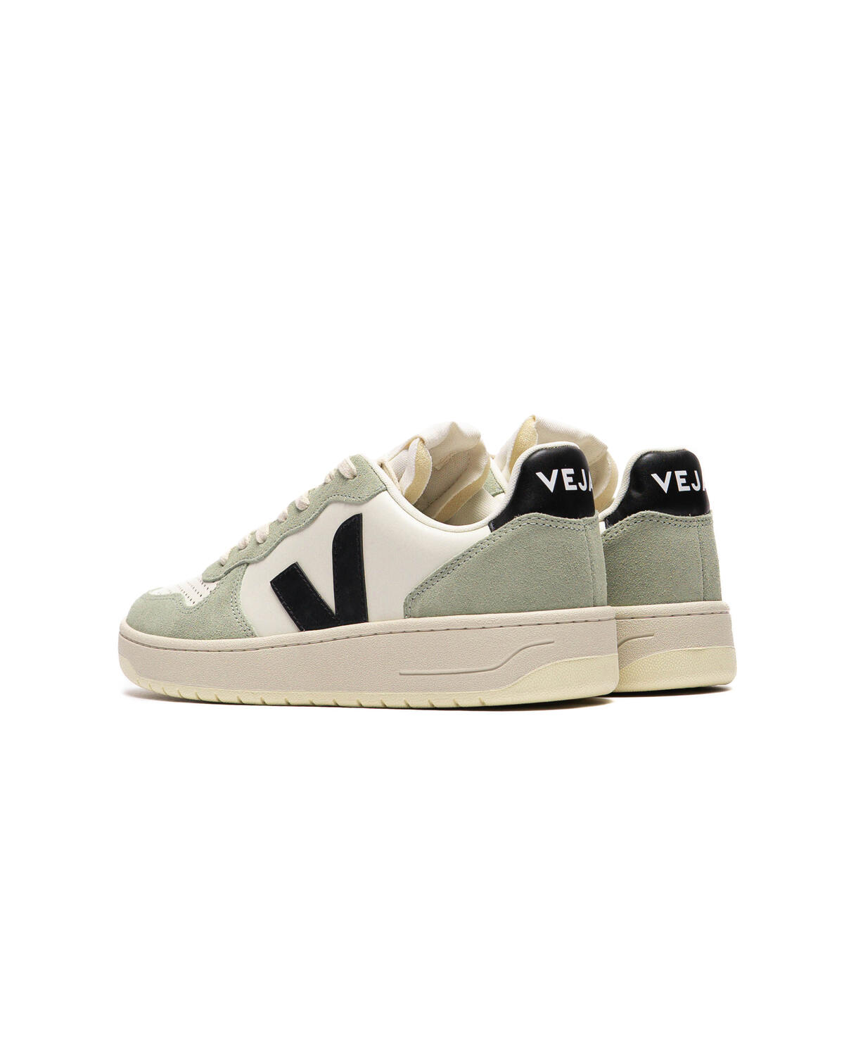 Veja V-10 Leather Pure Black / Clay (Women's) - Image 4