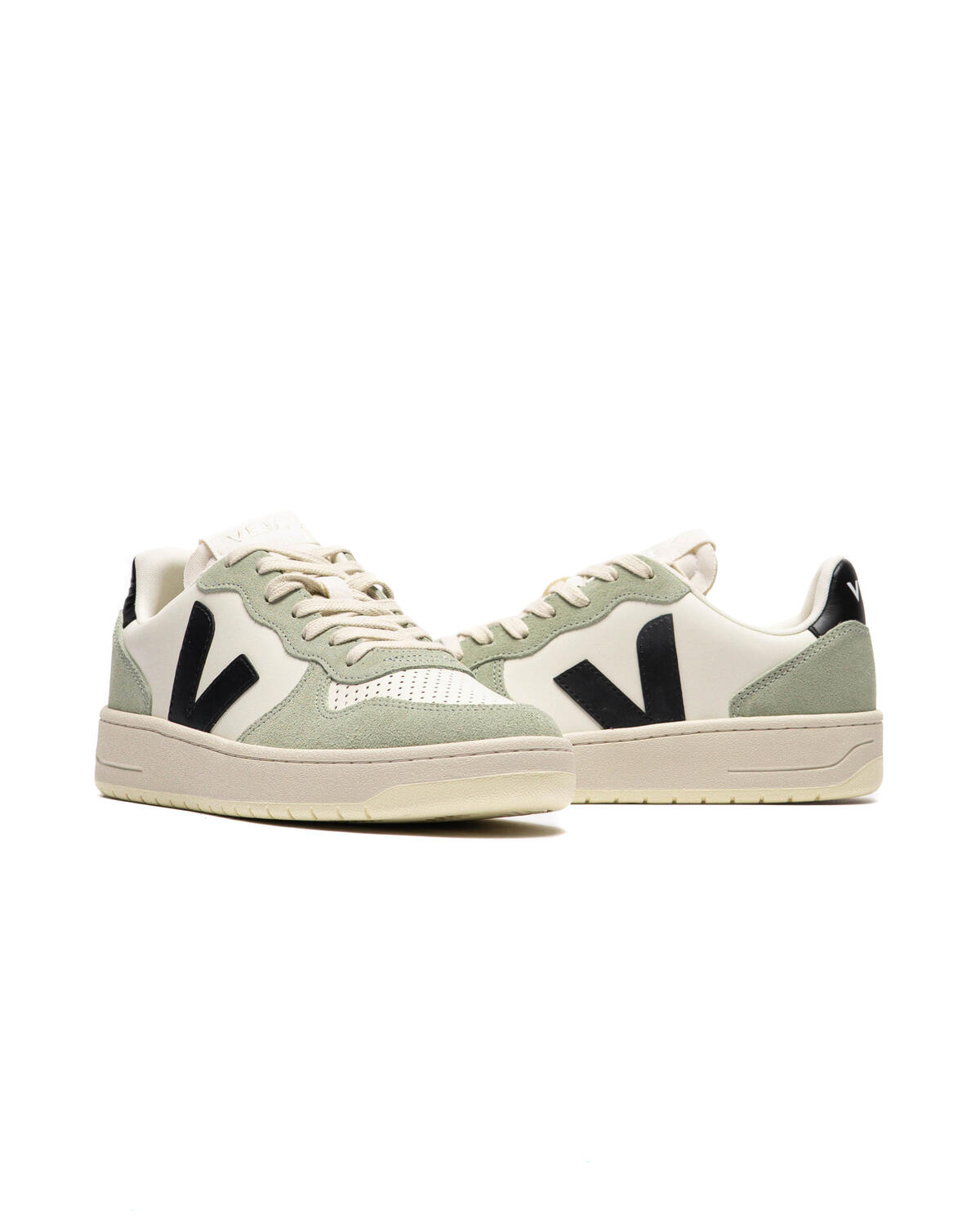 Veja V-10 Leather Pure Black / Clay (Women's) - Image 5